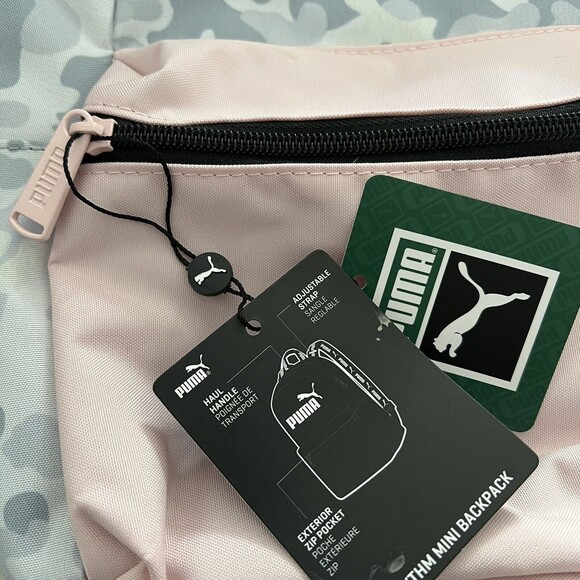 NWT Puma Evercat Rhythm Mini Backpack Pink \ Gray Camo - Picture 5 of 5